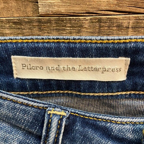 Pilcro & The Letterpress Stet Raw Hem Skinny Jeans - Picture 3 of 5